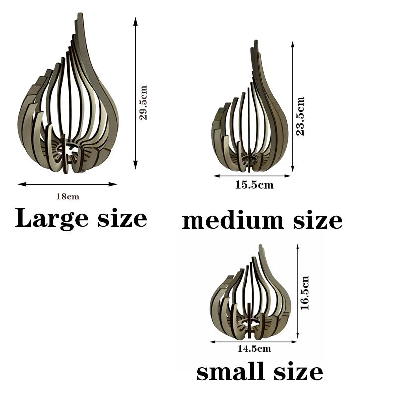 Handgemachter Kerzenhalter Holz DIY Dekoration schafft warme Stim
