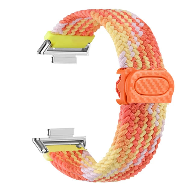 Sportlich - Robust: Geflochtenes Nylonarmband für Huawei Watch Fit 2 Komfort