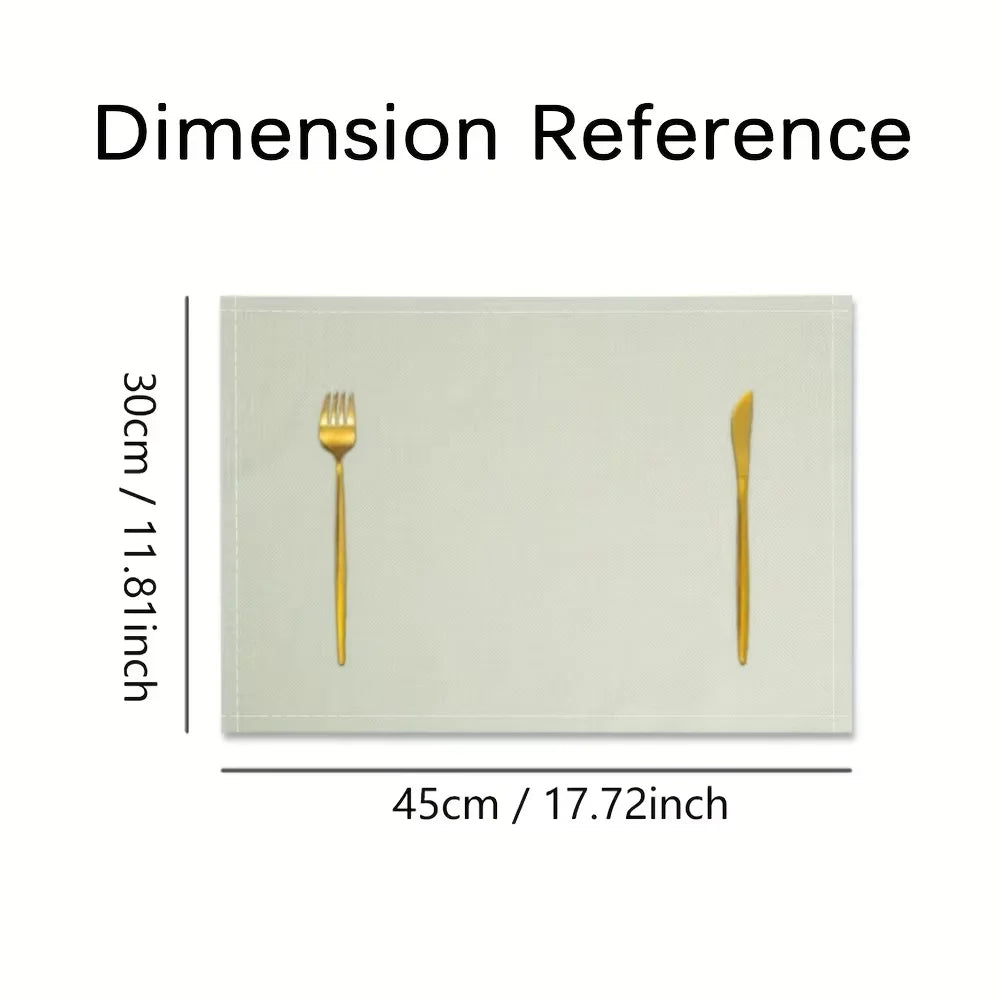 Weihnachts Tischsets wasserdicht und schmutzabweisend für festliche Tafeln