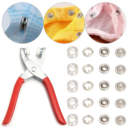 Umfangreiches Set Metall Druckknöpfe für DIY Bastelarbeiten