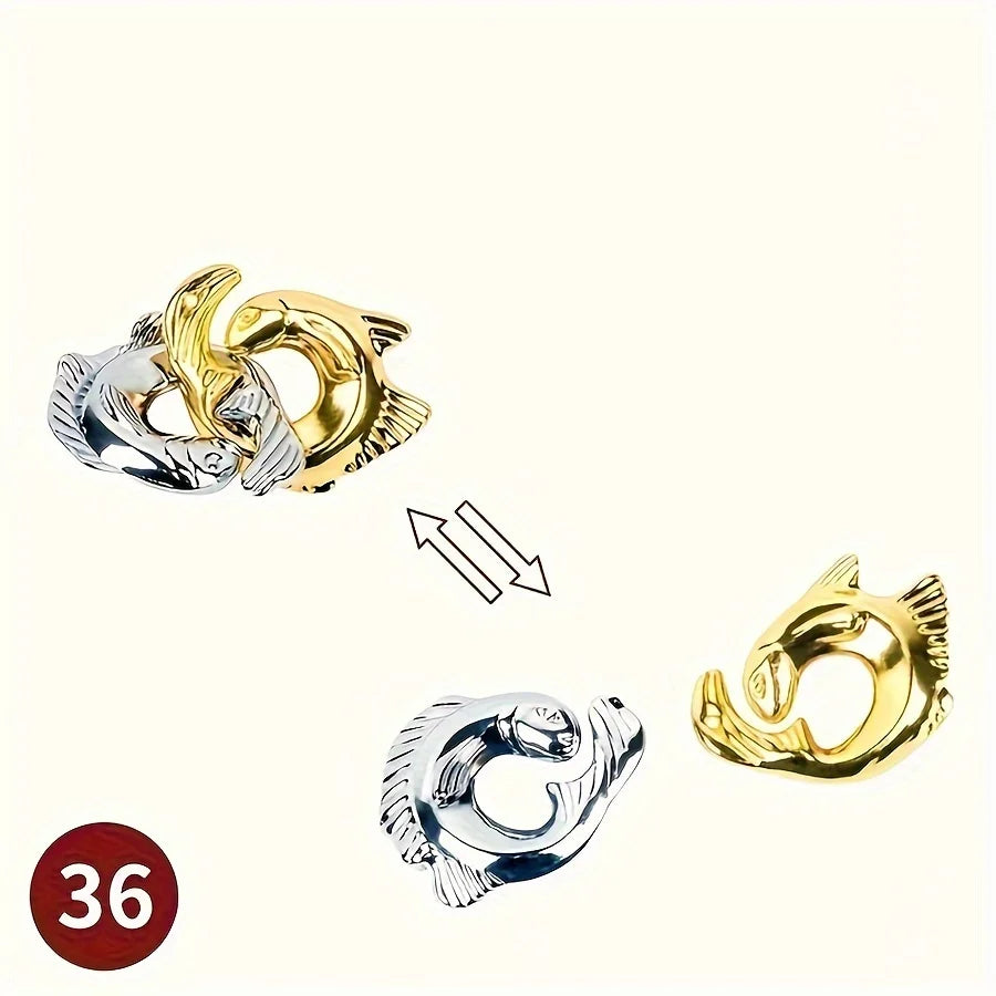 Herausforderndes 3D Metall-Puzzlespiel für Konzentration und Logik