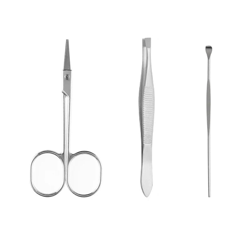 7-tlg. Nagelpflegeset aus Edelstahl für Finger Zehen tragbar Haushalt