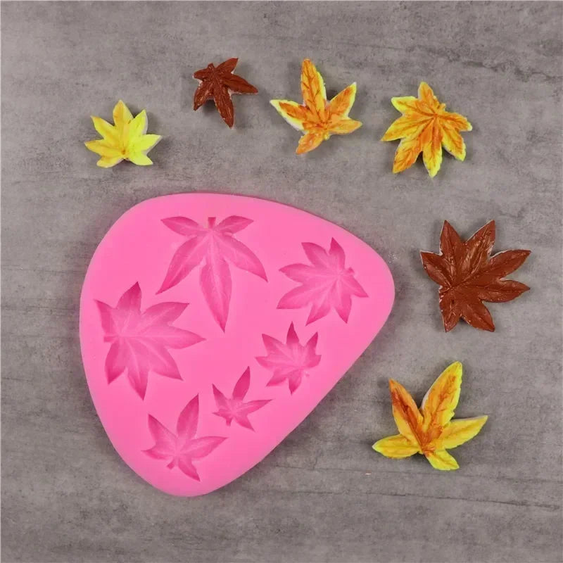 Ahornblatt Silikonform für Kuchen Schokolade Dessert Dekoration DIY