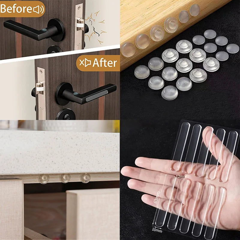 Selbstklebende rutschfeste Stoßstangen aus transparentem Silikon Puffer