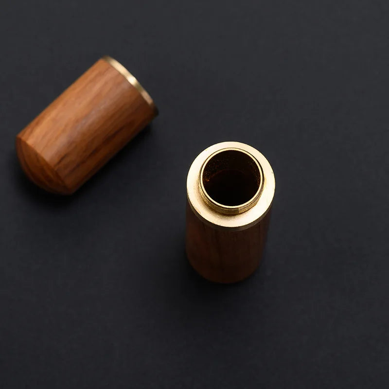 Handgefertigter Holz Zahnstocherhalter Tragbar und Umweltfreundlich