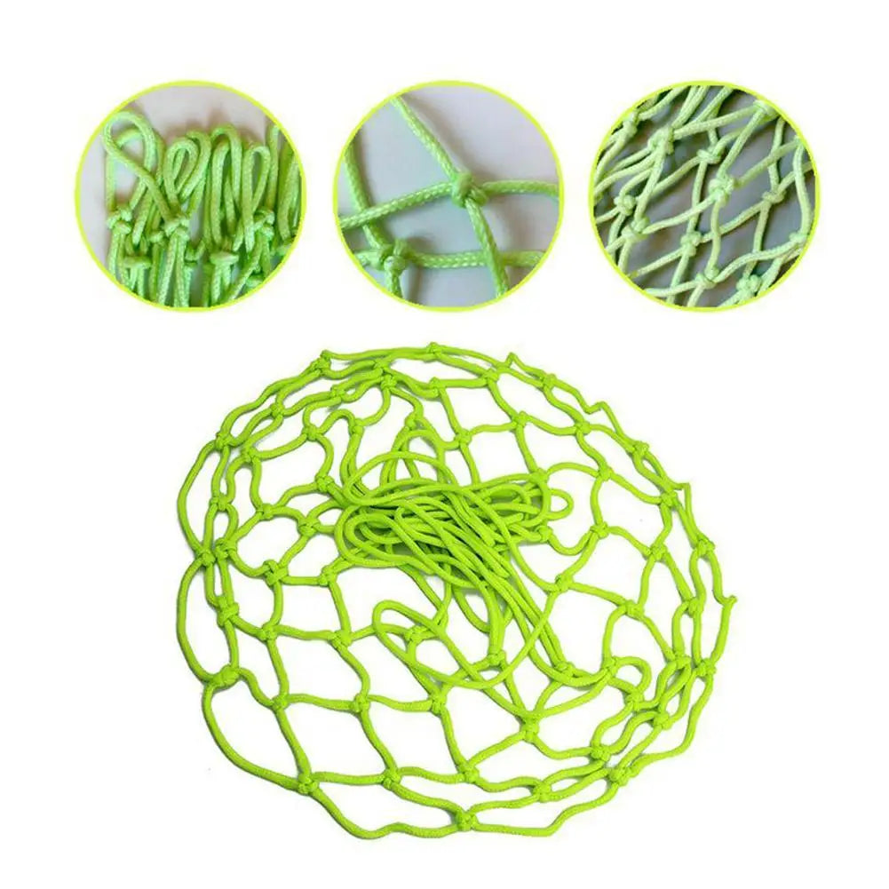 Leuchtendes Nylon Basketballnetz Grün – Sichtbar - Robust fürs Nachtspiel