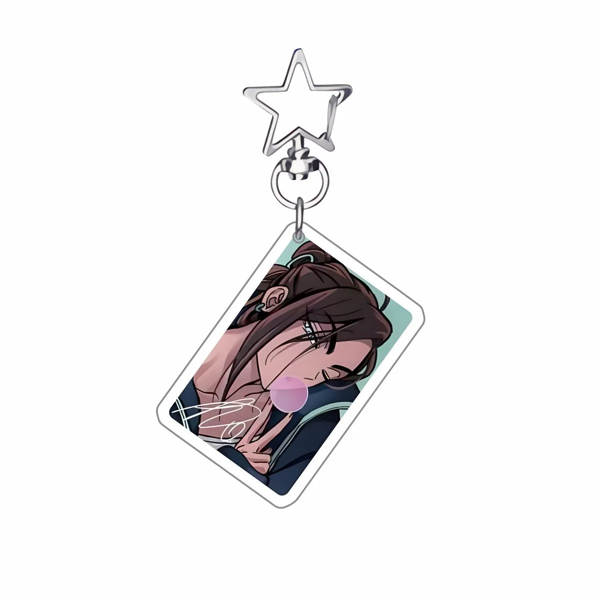 Anime Acryl Schlüsselanhänger mit Metallring 6cm für Fans und Cosplay