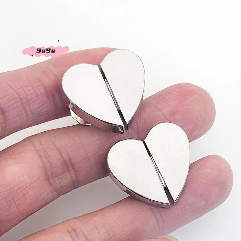 Herzförmige Magnet Vorhangclips mit abnehmbarer Metallschnalle