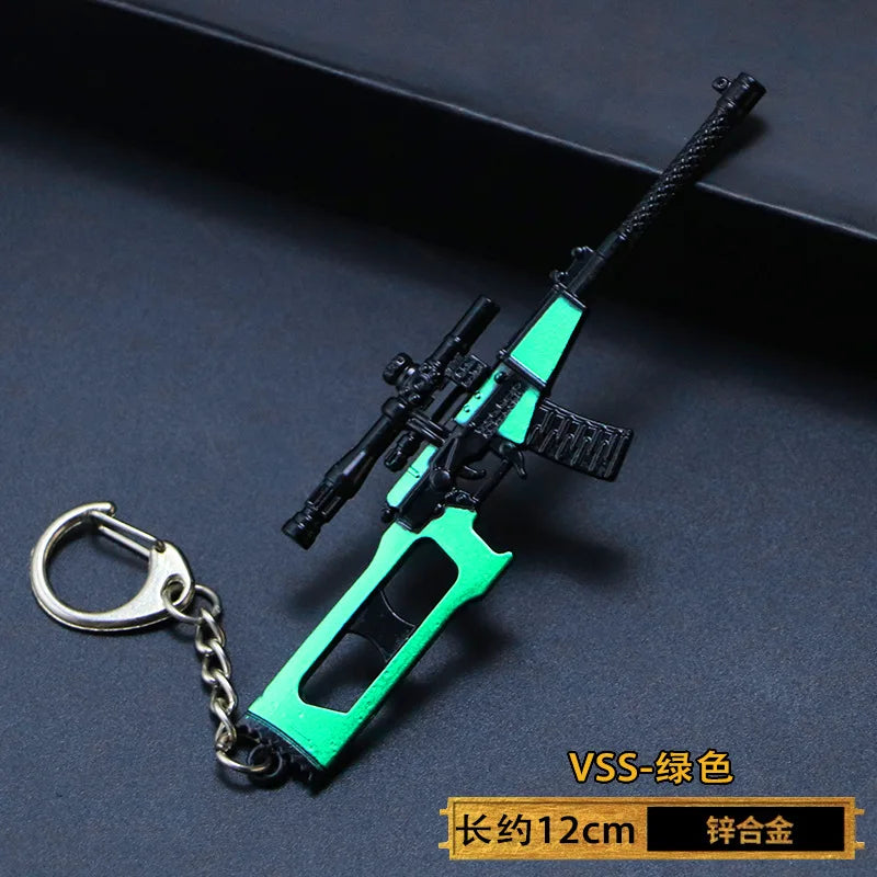 Spielzeugpistole Schlüsselanhänger aus Metall als Geschenk für Männer Jungen