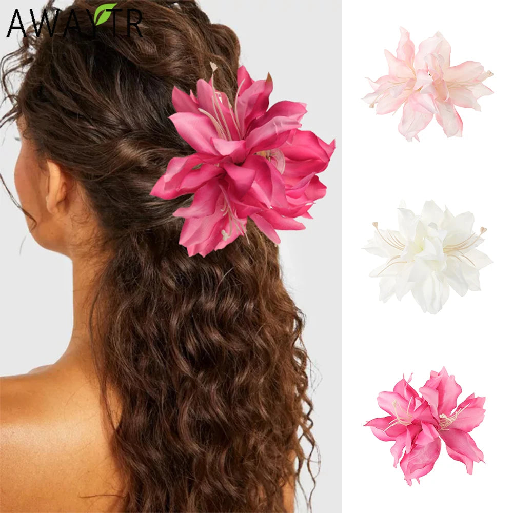 Filigrane Blattlilie Haarnadel – Eleganter Haarschmuck für Alltag - Festtage