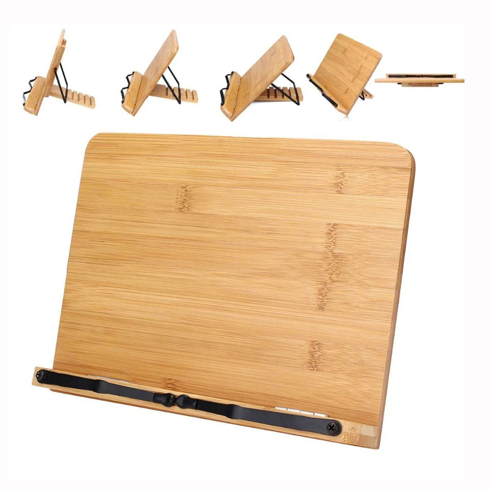 Komfortabler Buchständer aus Holz für ergonomisches Lesen und Ordnung