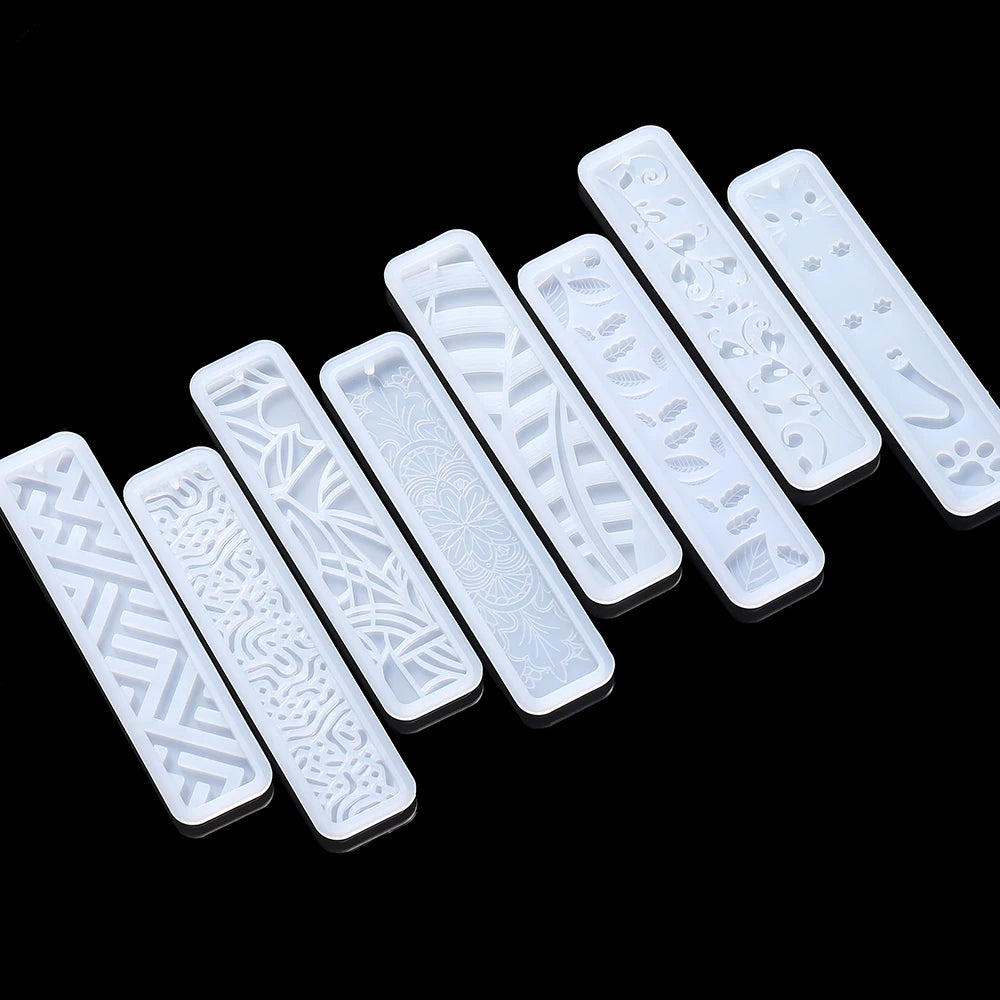 DIY Silikonform Lesezeichen Anhänger Epoxidharz Schmuck Gussform Zubehör