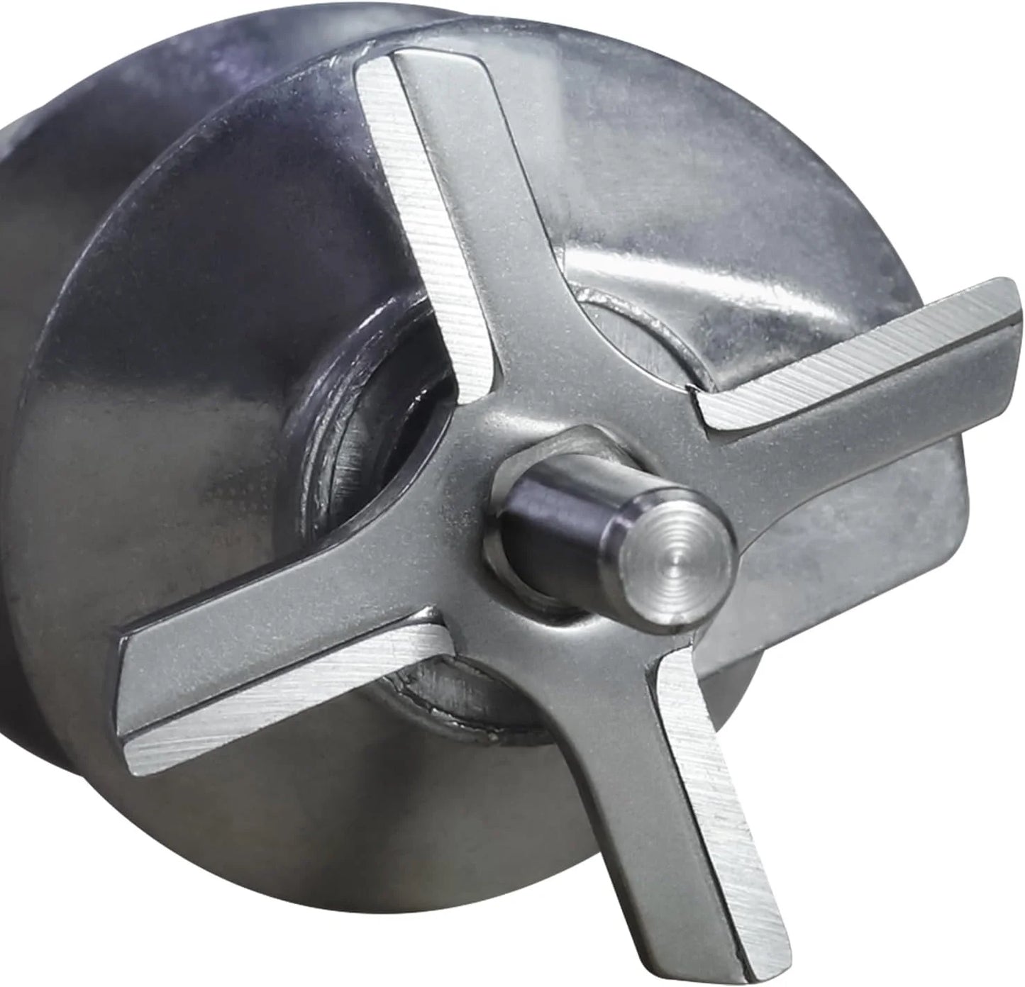 2 Stück Edelstahl Fleischwolf Messer mit Sechskantloch Ersatzteile