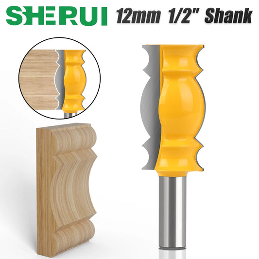 Handlauf-Fräser-Set mit 12 mm Schaft für präzise Holzbearbeitung