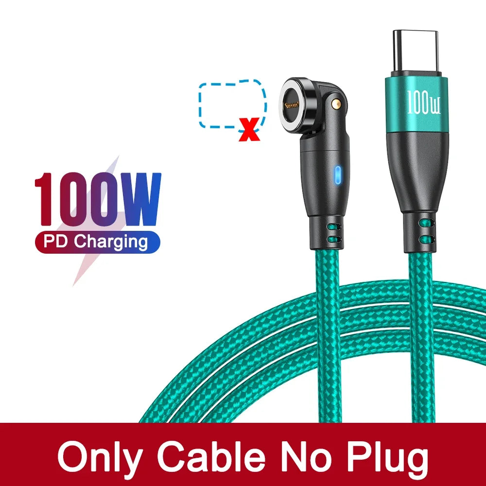 Magnetisches USB C Ladekabel 100W PD 5A – 540° Drehbar – Schnellladung - Daten