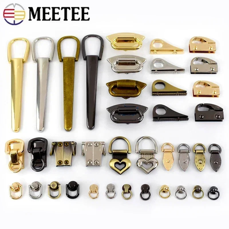 5er Set Metall Clip Schnallen fuer Handtaschen und DIY Riemen