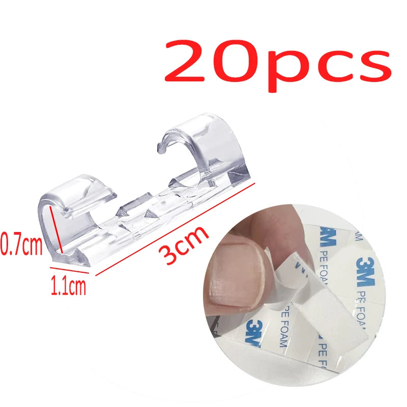 Kabel Organizer Clips Kabelmanagement für USB Lade Daten Leitung 16 Stück