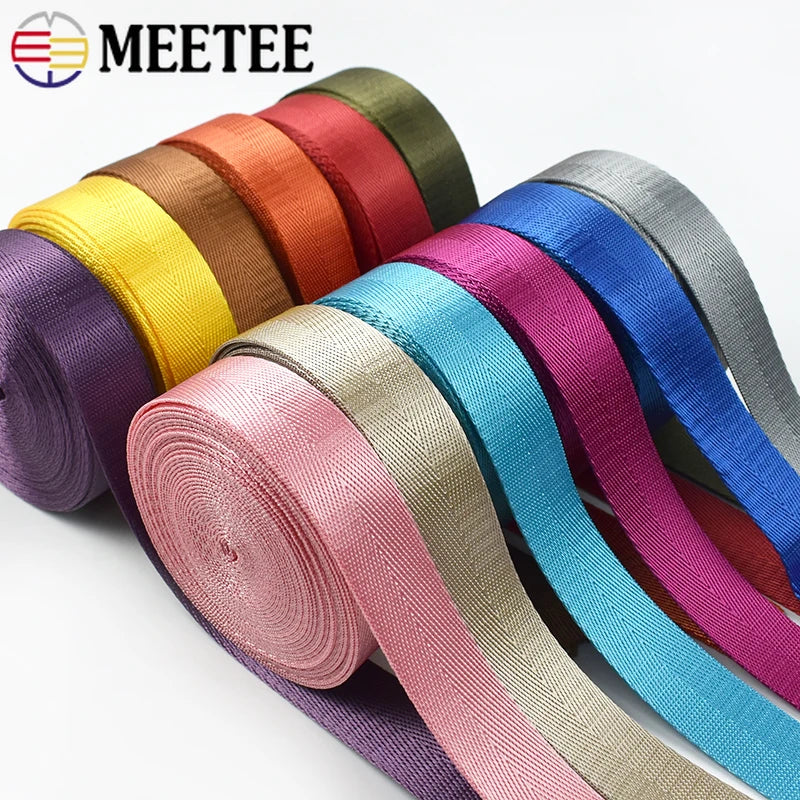 8M Nylon Gurtband 1mm Dicke 20-38mm für Rucksack, Gürtel, DIY Nähen