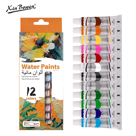 Aquarell Pigment Set 9ml 12 Farben für Studenten, Kunst, Graffiti