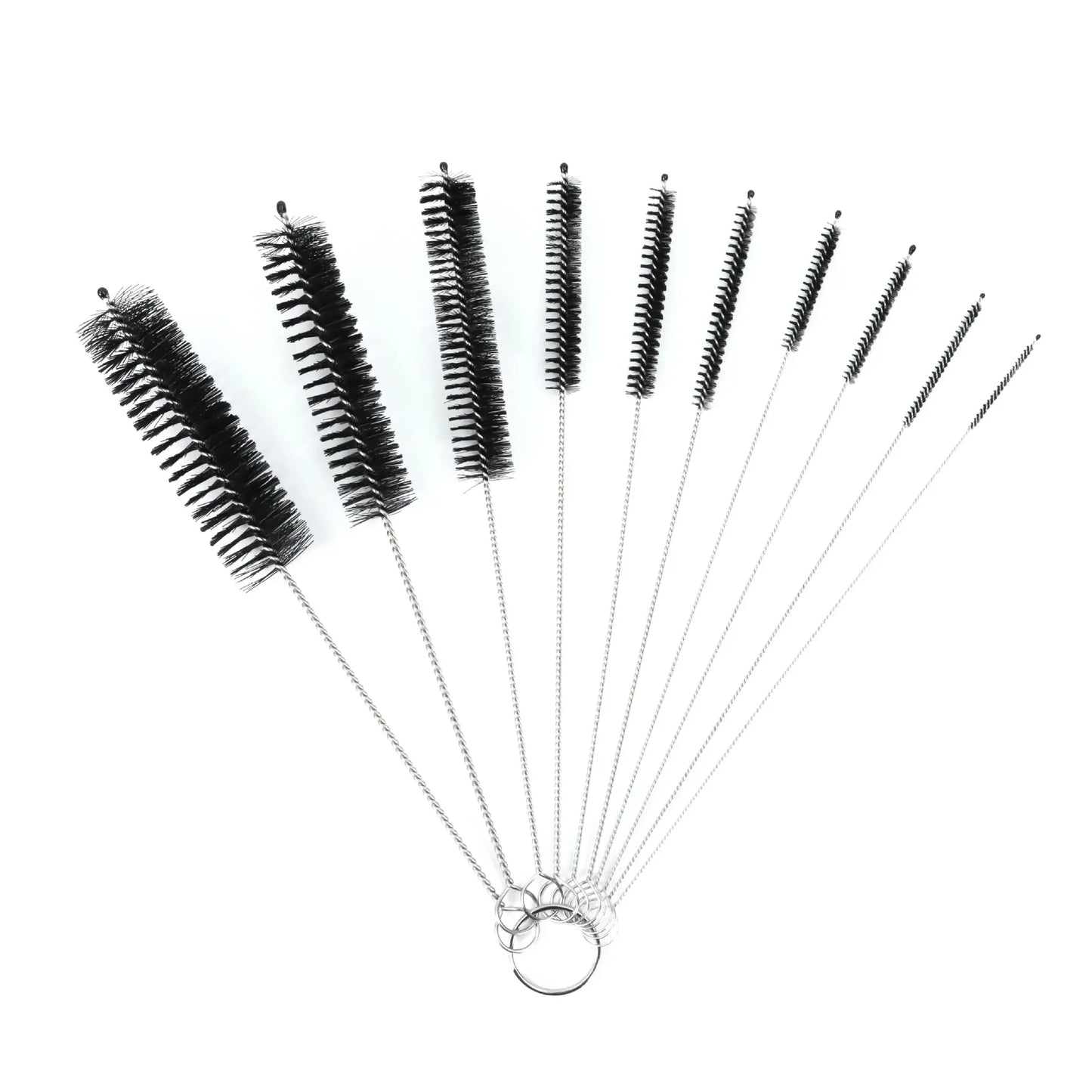 10 teiliges Edelstahl und Nylon Pinselset zur Reinigung von Babyflaschen und Haushalt-Yabubest - Home & More