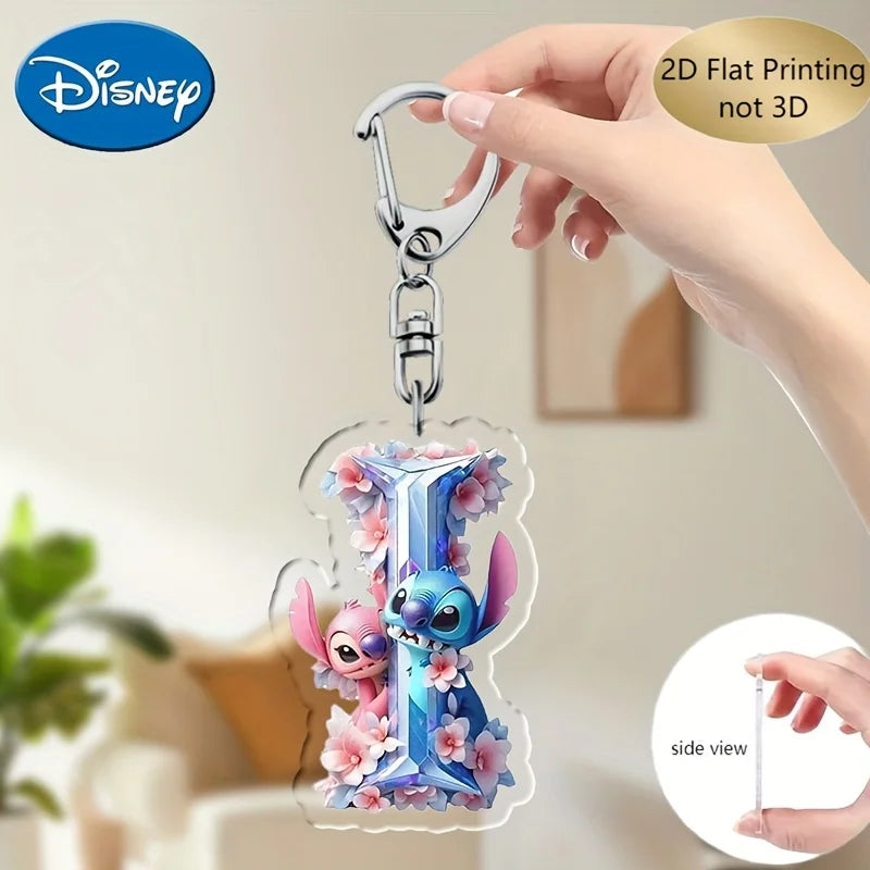 Bunter 2 Zoll Acryl Schlüsselanhänger mit A-Z Buchstaben für Kinder