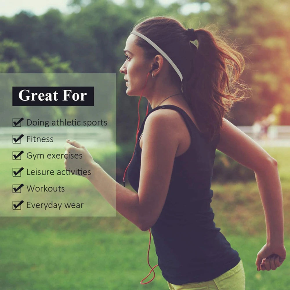 4er Set Sport Stirnbänder – Rutschfest, Elastisch für Yoga & Workout Damen Herren