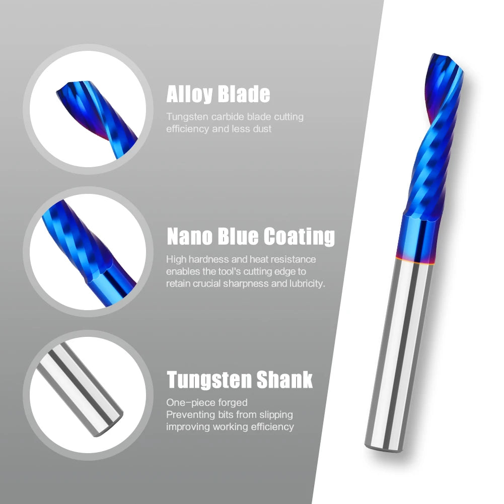 Gerader Schaftfräser aus legiertem Wolframkarbid für Holzbearbeitung