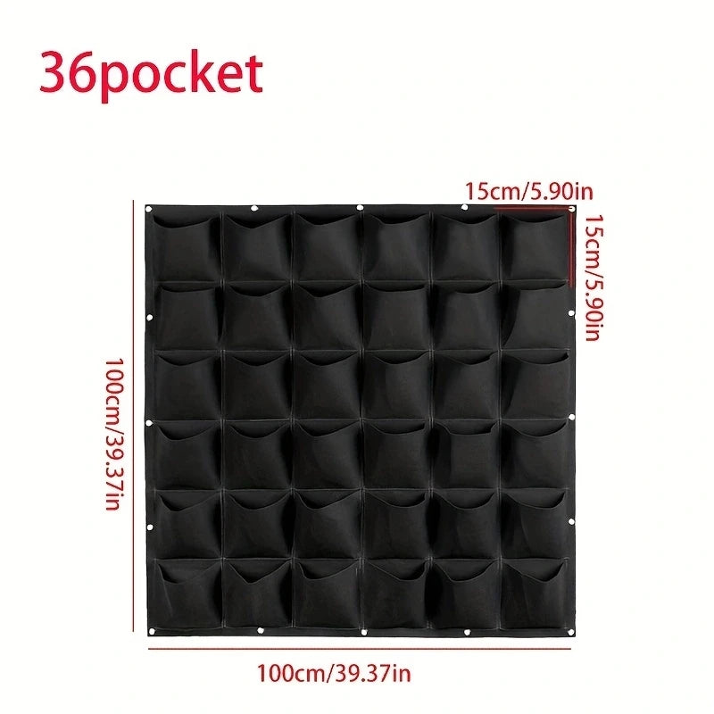 Pflanzbeutel mit mehreren Taschen aus Filz für vertikalen Garten