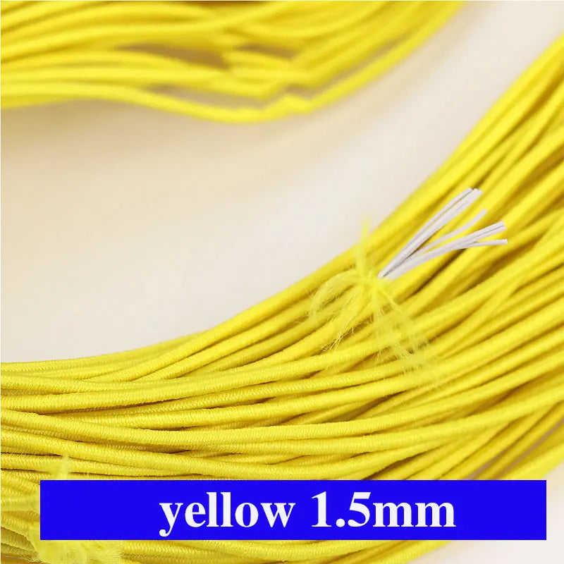 Buntes 1,5mm Gummiband für DIY Nähen Schmuck Bastelprojekte