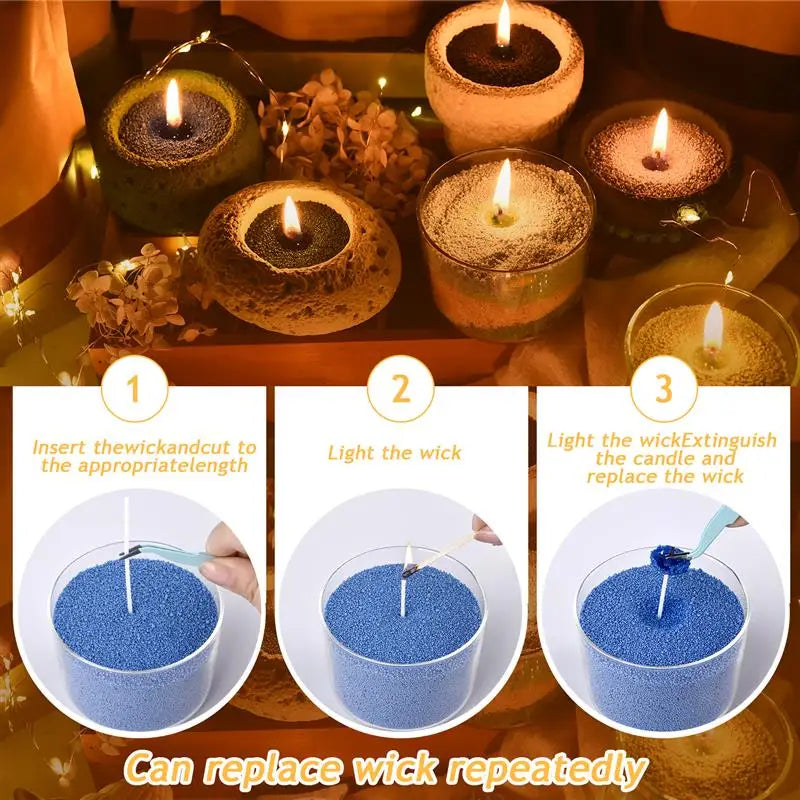 Buntes körniges Perlenwachs für DIY Kerzenherstellung und Sandmalwachs