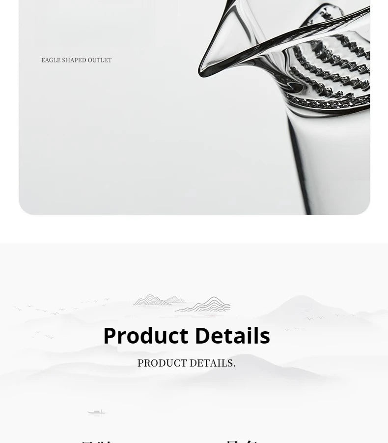 GIANXI Glas Teekanne mit Halbmond Filter und Keramik Heizung