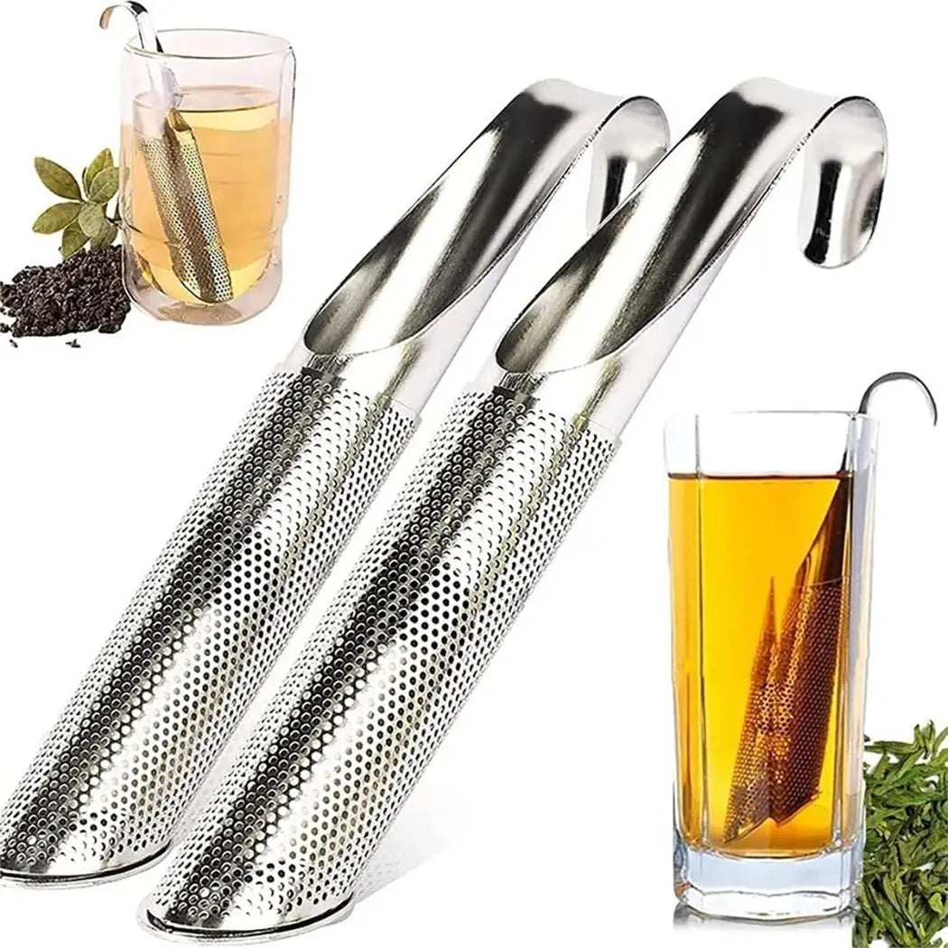 Tragbare Hause Tee Zubehör Filter Edelstahl Tee Maker Rohrleitungen Design Tee Löffel Brewer Langen Griff Metall Kreative Tasse - Yabubest - Home & More