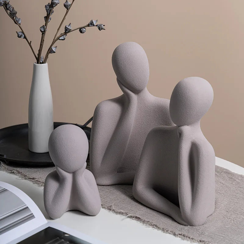 3D Silikonform für DIY Denker Statue und abstrakte Kunstwerke