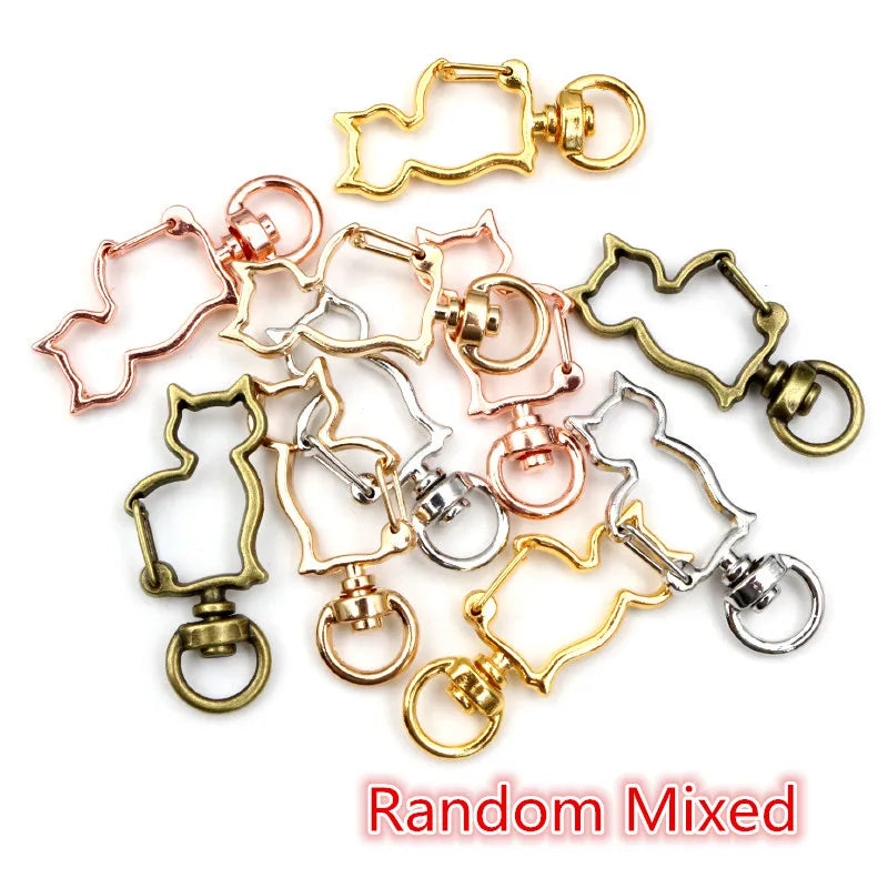 Herz Karabinerhaken Set für Schlüsselanhänger und DIY Projekte