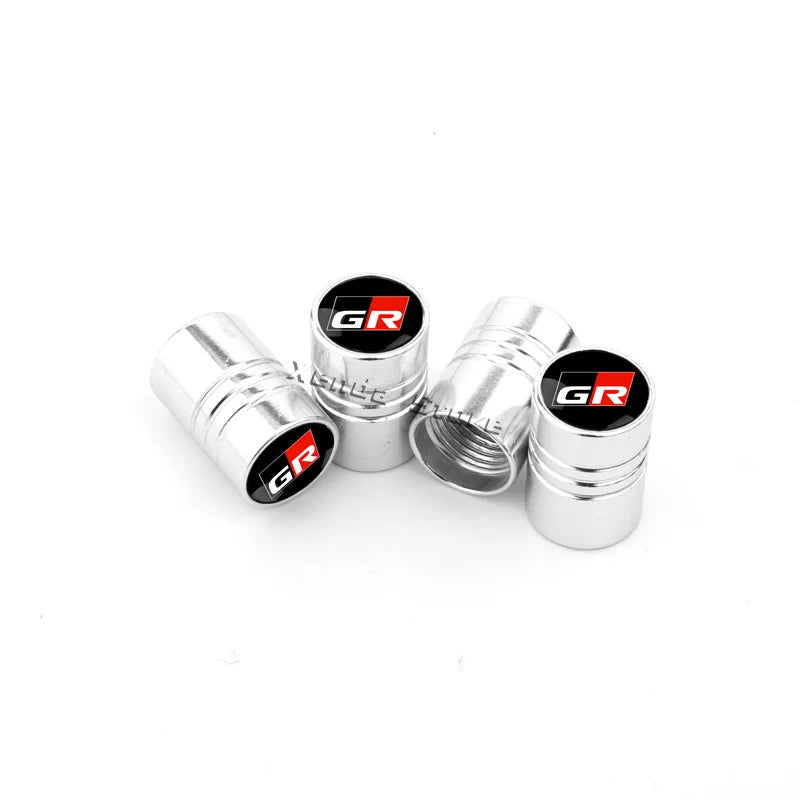 4x Aluminium Reifen Ventilkappen Auto Schutz Staubdicht Personalisiert