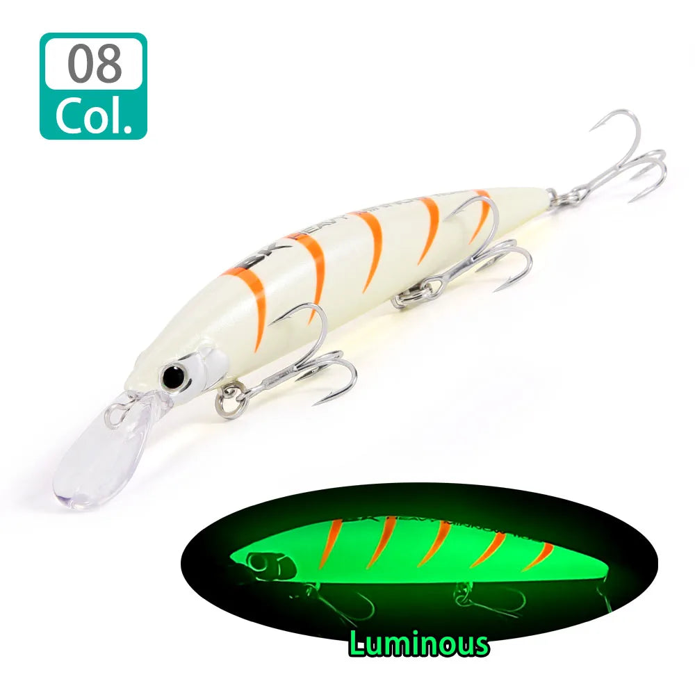 Schwerer sinkender Minnow Angelköder 110S 37g 90S 28g 70S 16g Salzwasser