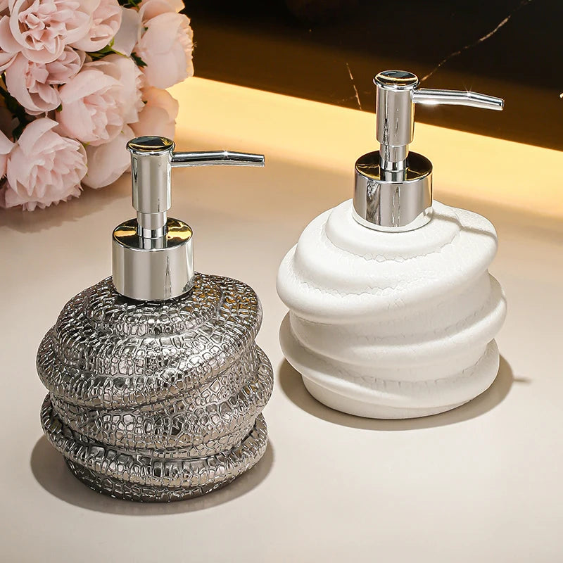 Keramik Seifenspender 300 ml für flüssige Seife