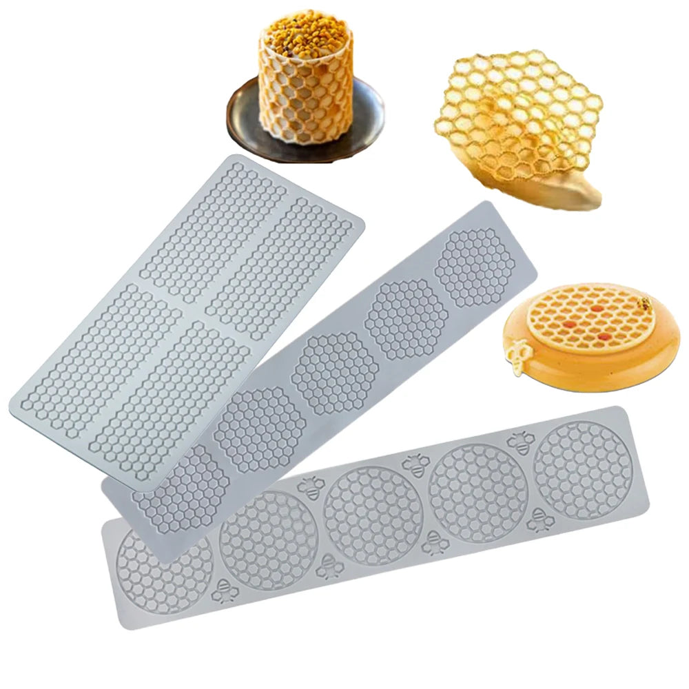 Lebensmittelgeeignete Silikon Wabenform Matte für Kuchen und Desserts