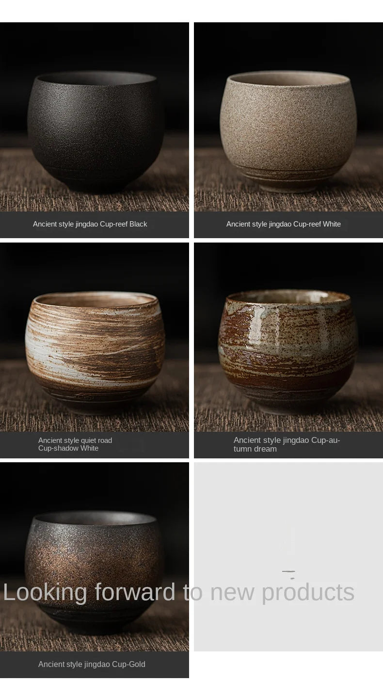 Handgefertigte Keramik Teetasse im japanischen Stil