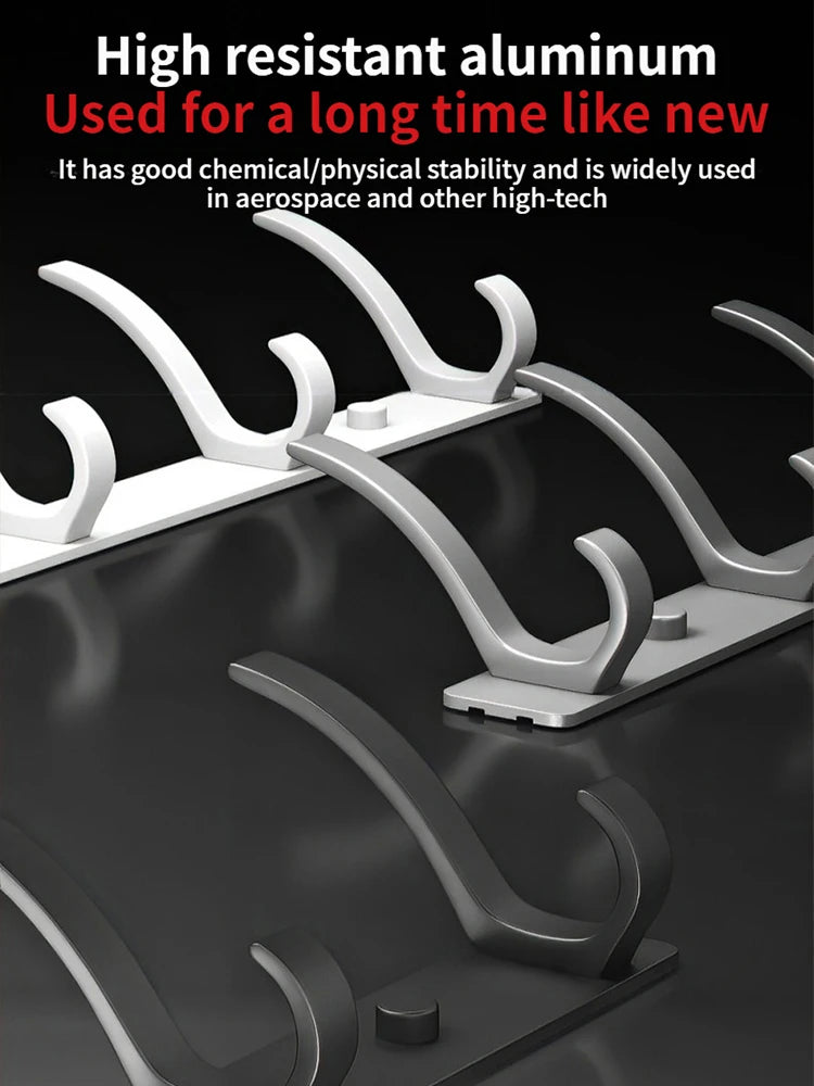 Bohrfreie Türhaken aus Aluminium für Schlafzimmer und Küche