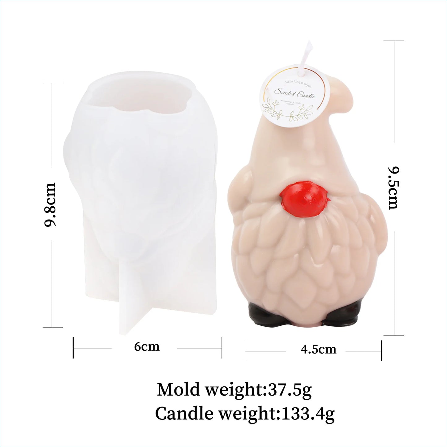 3D Weihnachtsbaum Silikonform für kreative DIY Kerzen und Dekorationen