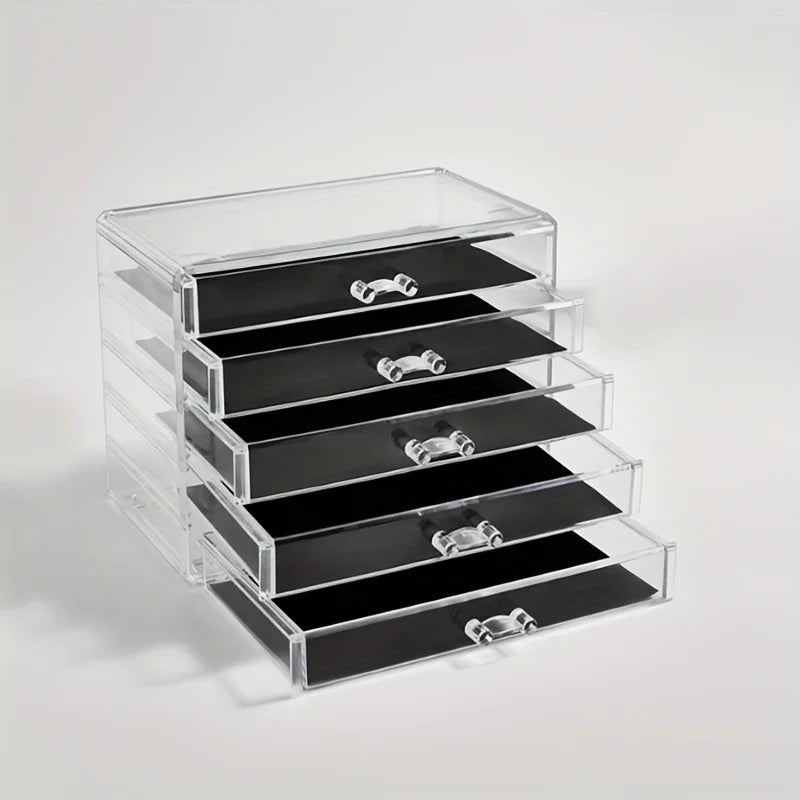 Transparenter Schreibtisch-Organizer mit Acryl-Schubladen