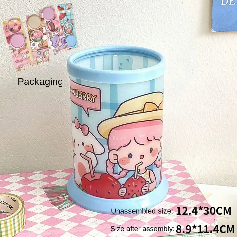 Niedlicher runder Cartoon Stifthalter große Kapazität für Studenten