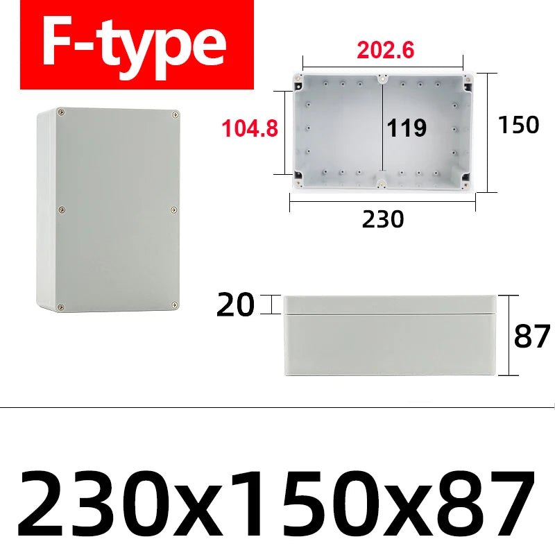 Wasserdichte Anschlussdose ABS mit IP67 Schutz für Außenbereich