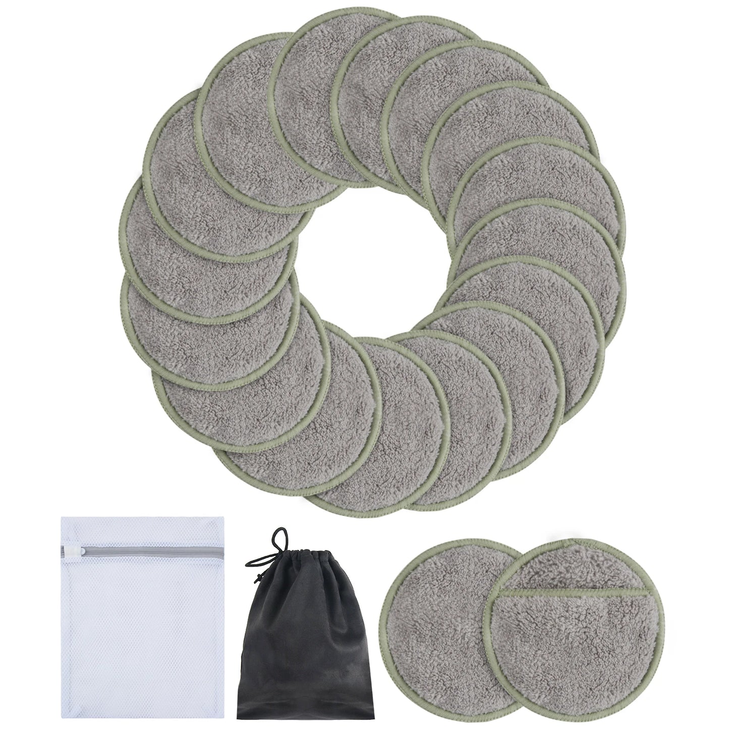 Weiche wiederverwendbare Mikrofaser Reinigungspads 8 cm