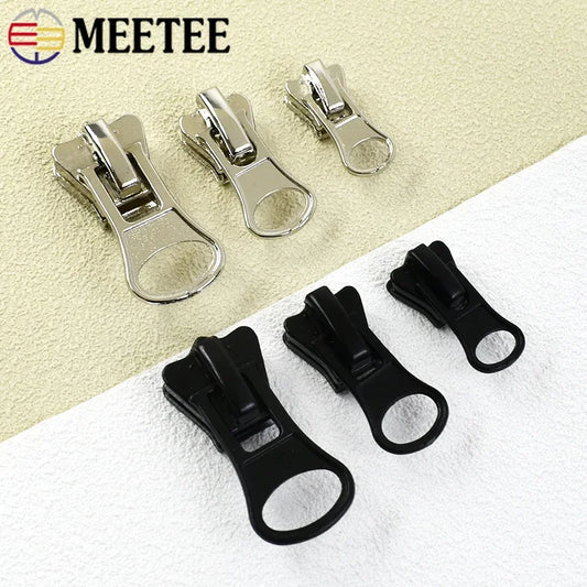Reißverschlussschieber für Harzreißverschlüsse 3 5 8 Schwarz Silber-Yabubest - Home & More