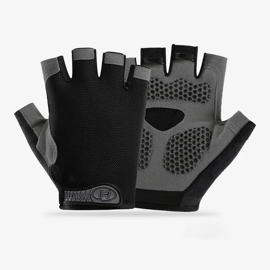 Maximaler Grip - Komfort: Fingerlose Gym Handschuhe unisex, atmungsaktiv - rutschfest