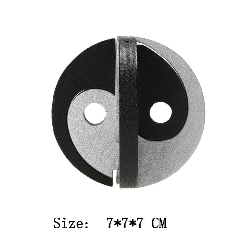 Holzpuzzle Luban Lock für Erwachsene und Kinder mit IQ Test