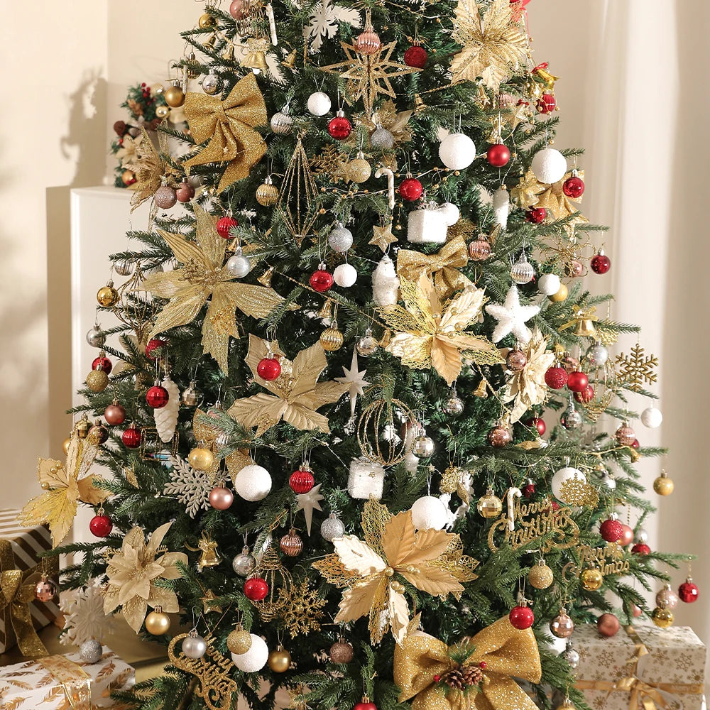 Festliche Weihnachtsbaumkugeln set für wohnraumdekoration