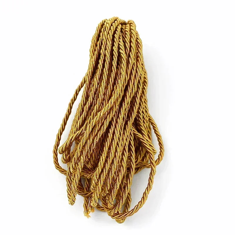 3mm Polyester Seil 3-Strang gedreht – DIY, Heimtextilien, Taschen, Deko Schnur